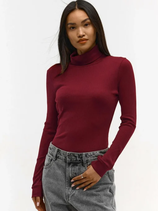 GATE Basic sweter z golfem| Koszulki I Topy·Golfy