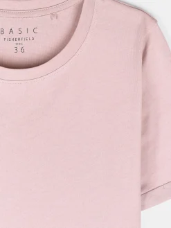 GATE Bawełniana koszulka basic z krótkim rękawem| Koszulki I Topy·Koszulki