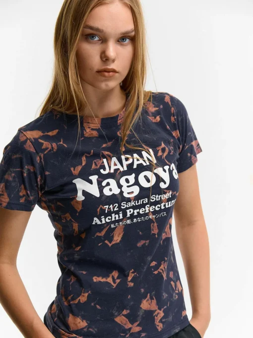 GATE Bawełniana koszulka z nadrukiem| Koszulki I Topy·Koszulki|Koszulki I Topy·Koszulki Z Nadrukiem