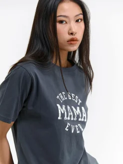 GATE Bawełniana koszulka z nadrukiem| Koszulki I Topy·Koszulki|Koszulki I Topy·Koszulki Z Nadrukiem