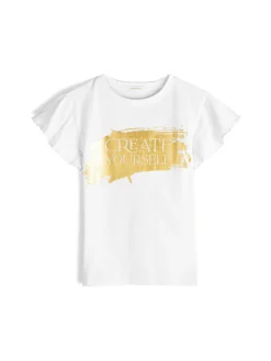 GATE Bawełniana koszulka z nadrukiem| Koszulki I Topy·Koszulki|Koszulki I Topy·Koszulki Z Nadrukiem