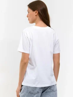 GATE Bawełniana koszulka z nadrukiem| Koszulki I Topy·Koszulki|Koszulki I Topy·Koszulki Z Nadrukiem