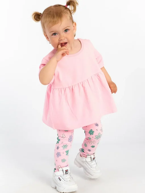 GATE Bawełniane legginsy z nadrukiem|Dzieci Baby