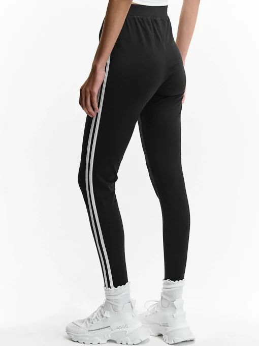GATE Bawełniane legginsy z paskami| Spodnie·Legginsy