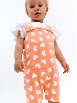GATE Bawełniane spodnie na szelkach|Dzieci Baby