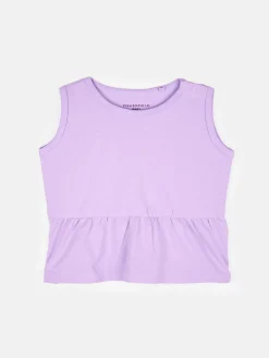 GATE Bawełniany tank top basic z falbanką dla niemowląt|Dzieci Baby