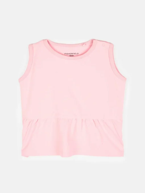 GATE Bawełniany tank top basic z falbanką dla niemowląt|Dzieci Baby