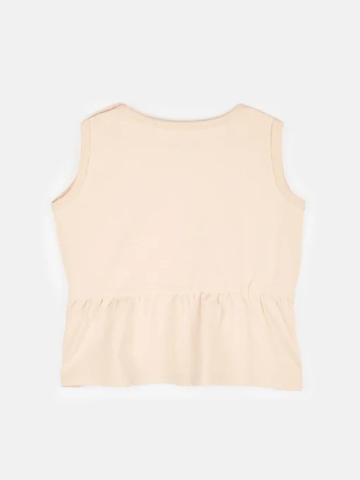 GATE Bawełniany tank top basic z falbanką dla niemowląt|Dzieci Baby
