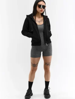 GATE Bluza basic zapinana na zamek z kapturem| Swetry I Bluzy·Bluzy