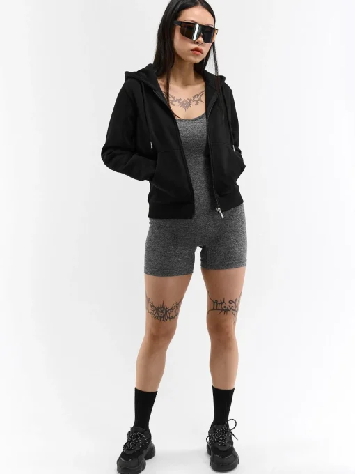 GATE Bluza basic zapinana na zamek z kapturem| Swetry I Bluzy·Bluzy
