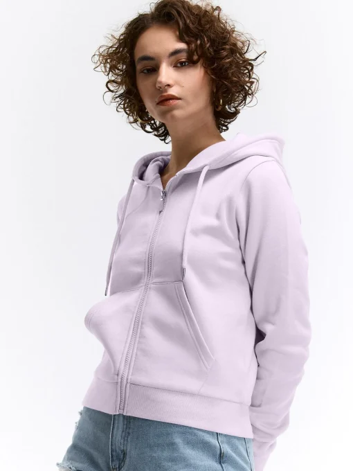 GATE Bluza basic zapinana na zamek z kapturem| Swetry I Bluzy·Bluzy