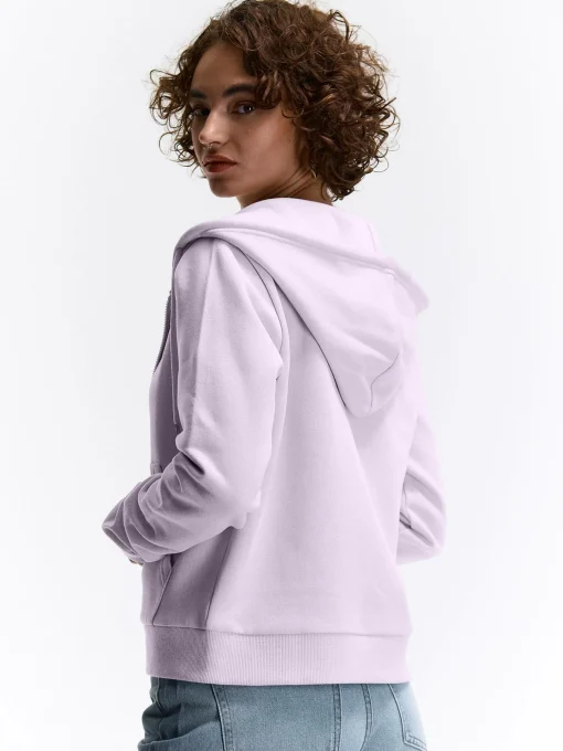 GATE Bluza basic zapinana na zamek z kapturem| Swetry I Bluzy·Bluzy