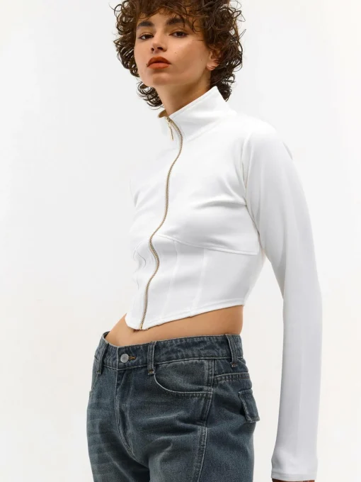 GATE Bluza na zamek| Swetry I Bluzy·Bluzy