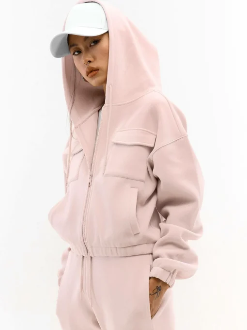 GATE Bluza z kapturem na zamek| Swetry I Bluzy·Bluzy