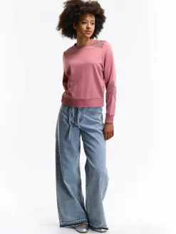 GATE Bluza z koronką| Swetry I Bluzy·Bluzy