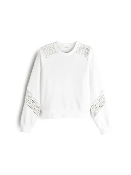 GATE Bluza z koronką| Swetry I Bluzy·Bluzy