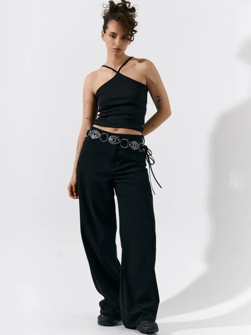 GATE Bokserka z żebrowanej dzianiny| Koszulki I Topy·Podkoszulki ☀️|Koszulki I Topy·Crop Top ☀️
