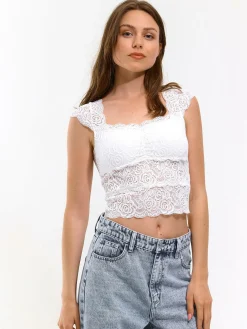 GATE Bokserka z koronką| Koszulki I Topy·Podkoszulki ☀️|Koszulki I Topy·Crop Top ☀️