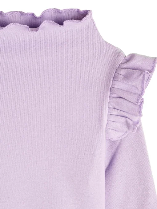 GATE Ciepły T-shirt z falbankami|Dzieci Dziewczynki·Koszulki I Topy