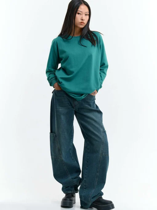 GATE Długa bluza| Swetry I Bluzy·Bluzy