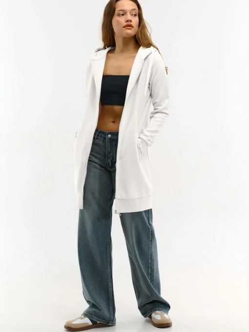 GATE Długa bluza na zamek| Swetry I Bluzy·Bluzy