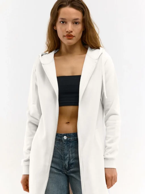 GATE Długa bluza na zamek| Swetry I Bluzy·Bluzy