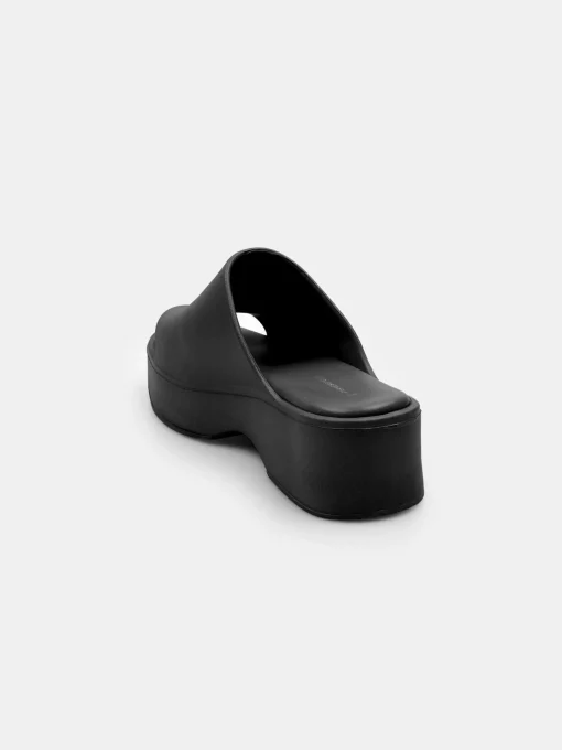 GATE Gumowe Klapki na obcasie| Buty