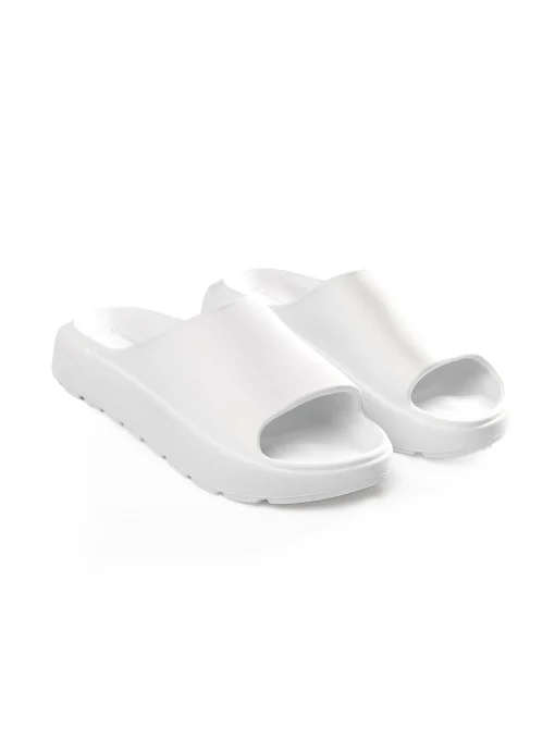 GATE Gumowe klapki na platformie| Buty