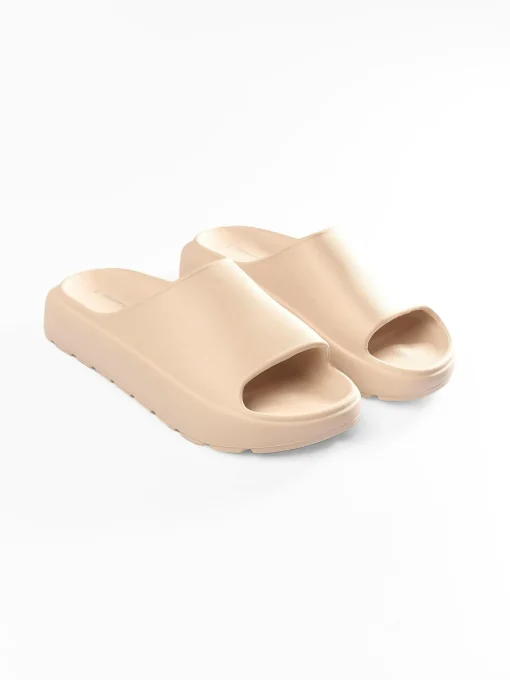 GATE Gumowe klapki na platformie| Buty