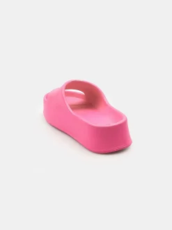 GATE Gumowe klapki na wysokiej platformie| Buty