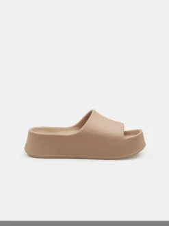 GATE Gumowe klapki na wysokiej platformie| Buty