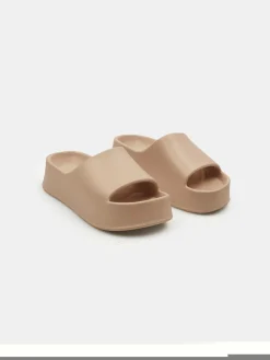 GATE Gumowe klapki na wysokiej platformie| Buty