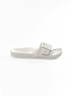 GATE Gumowe klapki z klamrą| Buty