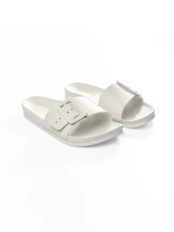 GATE Gumowe klapki z klamrą| Buty