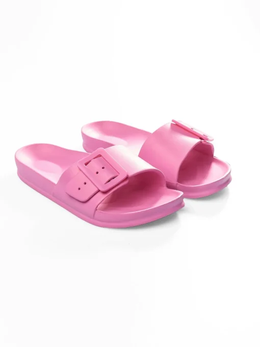 GATE Gumowe klapki z klamrą| Buty