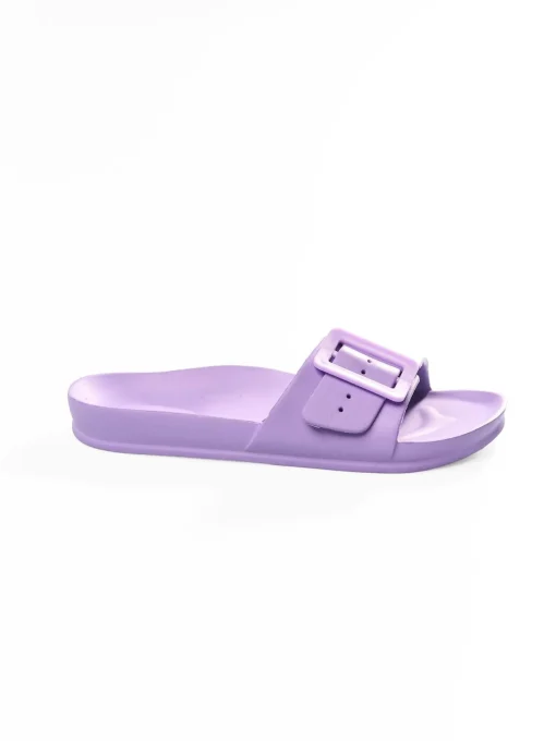 GATE Gumowe klapki z klamrą| Buty
