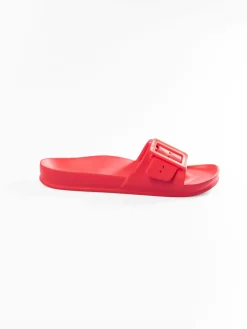 GATE Gumowe klapki z klamrą| Buty