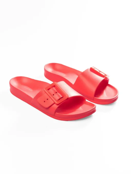 GATE Gumowe klapki z klamrą| Buty