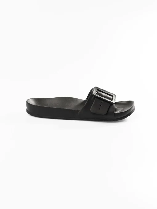 GATE Gumowe klapki z klamrą| Buty