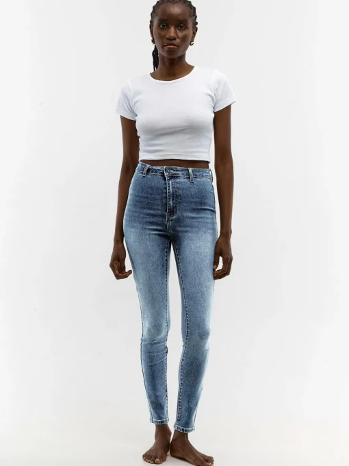 GATE Jeansy skinny z wysokim stanem| Spodnie·Jeansy