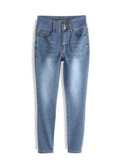 GATE Jeansy skinny z wysokim stanem| Spodnie·Jeansy