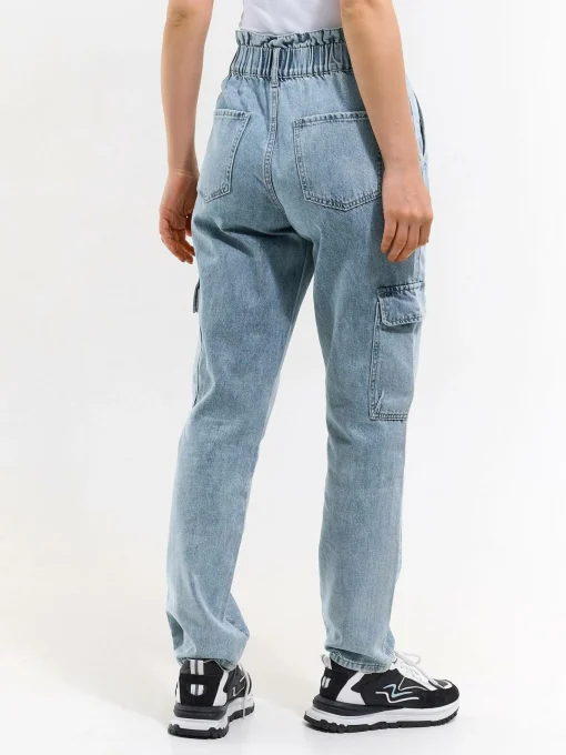 GATE Jeansy typu cargo typu „paperbag”.| Spodnie·Jeansy