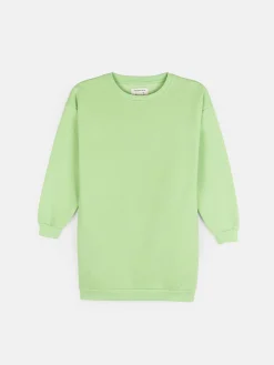 GATE Jednokolorowa bluza oversize bez nadruku dla dziewczynki|Dzieci Dziewczynki·Bluzki