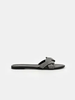 GATE Klapki z ozdobnymi kamieniami| Buty