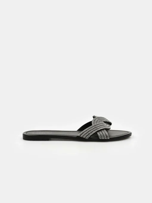 GATE Klapki z ozdobnymi kamieniami| Buty