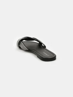 GATE Klapki z ozdobnymi kamieniami| Buty
