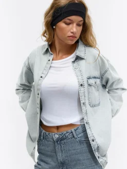 GATE Koszula denim|Damskie Koszulki I Topy·Koszule Damskie