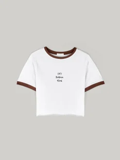 GATE Krótka, bawełniana koszulka| Koszulki I Topy·Koszulki|Koszulki I Topy·Koszulki Z Nadrukiem