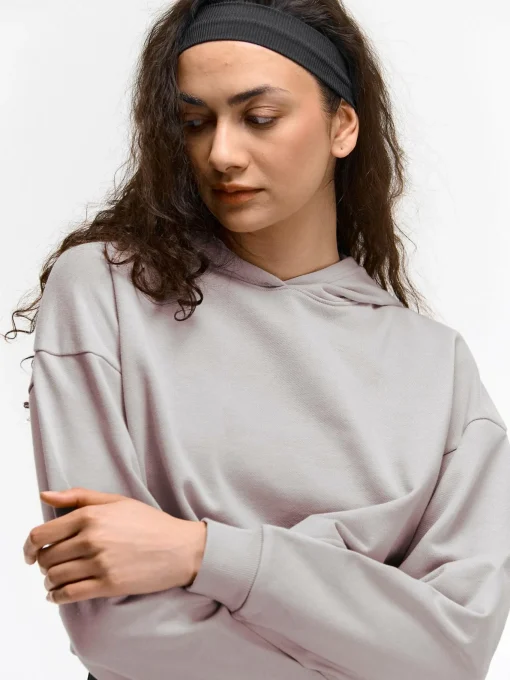 GATE Krótka bluza z kapturem| Swetry I Bluzy·Bluzy