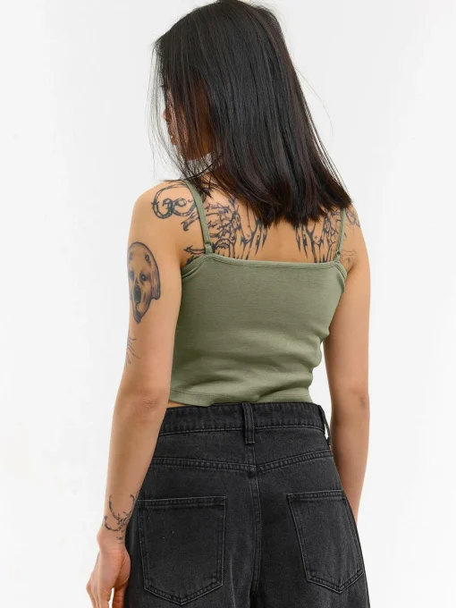 GATE Krótki top bez rękawów| Koszulki I Topy·Podkoszulki ☀️|Koszulki I Topy·Crop Top ☀️